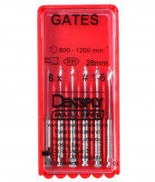 GATES MAILLEFER, 28 мм (Dentsply) Свердла кореневі, 6 шт