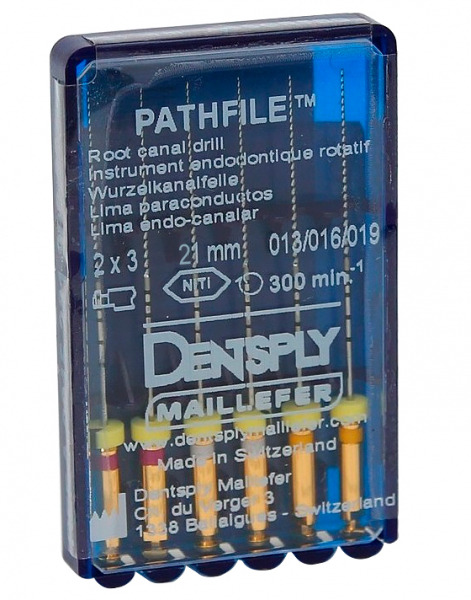 PathFile, 21 мм, ассорти (Пасфайлы) Dentsply, 6 шт