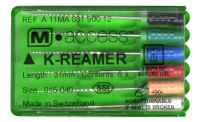K-Reamers (К-Рімер) M-Access, 25 мм (Dentsply) Ручні дрильбори, 6 шт (оригінал)
