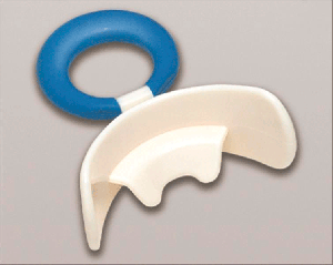 Вестибулярна пластинка Dr.Hinz OS/C2 жорстка, синє кільце, з козирком