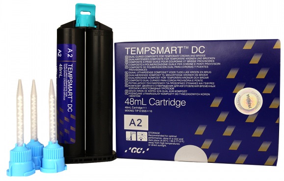 Композит двойного отверждения GC Tempsmart DC (картридж 48 мл + 16 насадок)