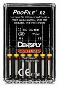 Profile.02, 25 мм Профайлы Dentsply, оригинал, 6 шт