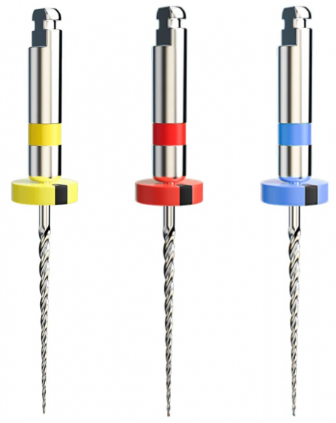 AF Baby Rotary Open File, 16 мм, асорті (FANTA) Машинні файли, NiTi, 4 шт (17/08, 20/04, 25/04, 30/04)