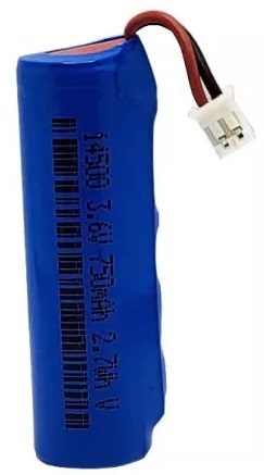 Аккумулятор 14500 750 мА 3.6V (2-х контактный) для E-Com Plus, Endo Radar, Woodpex 3,5