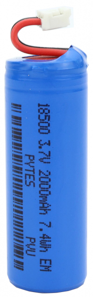Аккумулятор DTE 18500 3.7V 2000mAh 7.4 Wh (с разъемом подключения)