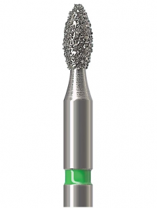 Алмазний бор Okodent 368 C (бутон, зелений, груба абразивність)