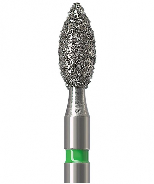 Алмазний бор Okodent 368 C (бутон, зелений, груба абразивність)