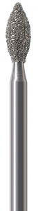 Алмазный бор Okodent 368XL M (бутон удлиненный, синий, средняя абразивность)