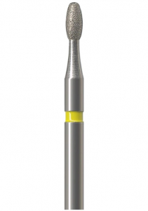 Алмазный бор Okodent 379 SF (оливка, желтый, экстра-мелкая абразивность)