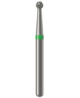Алмазний бор Okodent 801 C (сферичний, зелений, груба абразивність)