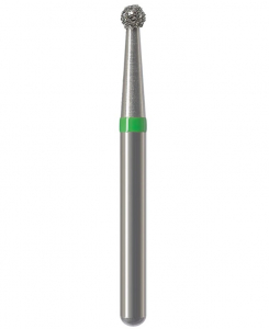Алмазний бор Okodent 801 C (сферичний, зелений, груба абразивність)