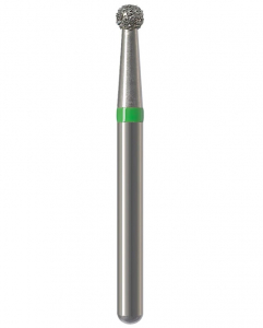 Алмазный бор Okodent 801 C (сферический, зеленый, грубая абразивность)