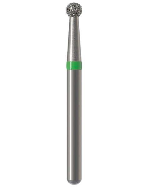 Алмазный бор Okodent 801 C (сферический, зеленый, грубая абразивность)