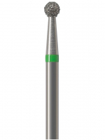Алмазный бор Okodent 801 C (сферический, зеленый, грубая абразивность)