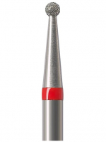 Алмазний бор Okodent 801 F (сферичний, червоний, дрібна абразивність)
