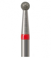 Алмазний бор Okodent 801 F (сферичний, червоний, дрібна абразивність)