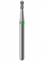 Алмазный бор Okodent 802 C (сферический с буртиком, зеленый, грубая абразивность)