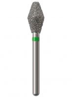 Алмазний бор Okodent 811 C (ромб, зелений, груба абразивність)