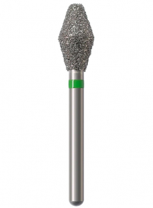 Алмазный бор Okodent 811 C (ромб, зеленый, грубая абразивность)