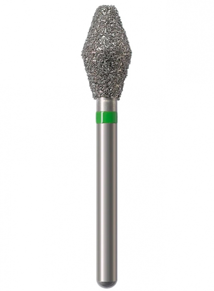 Алмазный бор Okodent 811 C (ромб, зеленый, грубая абразивность)