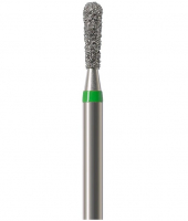Алмазний бор Okodent 830L C (грушоподібний, зелений, груба абразивність)