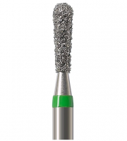 Алмазний бор Okodent 830L C (грушоподібний, зелений, груба абразивність)