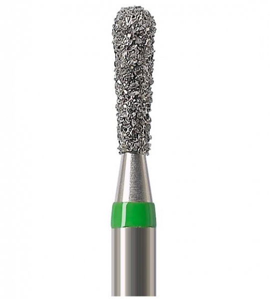 Алмазный бор Okodent 830L C (грушевидный, зеленый, грубая абразивность)