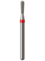 Алмазний бор Okodent 830L F (грушоподібний, червоний, дрібна абразивність)