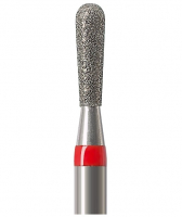 Алмазний бор Okodent 830L F (грушоподібний, червоний, дрібна абразивність)
