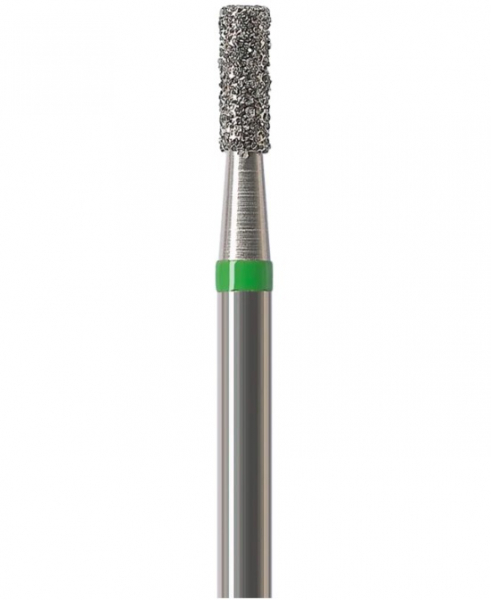 Алмазний бор Okodent 835 C (циліндричний, зелений, груба абразивність)