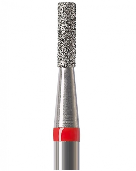 Алмазний бор Okodent 835 F (циліндричний, червоний, дрібна абразивність)