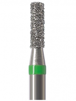 Алмазний бор Okodent 835KR C (циліндричний, зелений, груба абразивність)