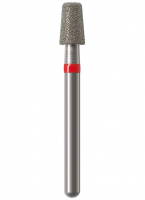 Алмазний бор Okodent 845KR F (конус із плоским кінцем, червоний, дрібна абразивність)