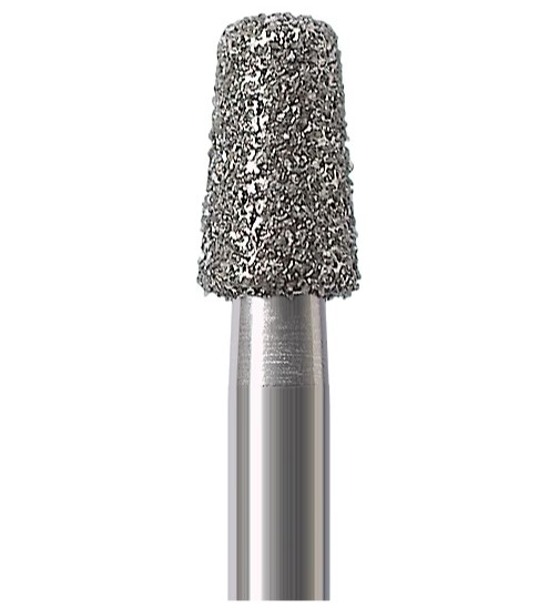 Алмазный бор Okodent 845KR M (конус с плоским концом, синий, средняя абразивность)
