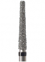 Алмазний бор Okodent 848 SC (конус із плоским кінцем, чорний, супер-груба абразивність)
