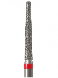 Алмазный бор Okodent 850 F (конус скругленный, красный, мелкая абразивность)
