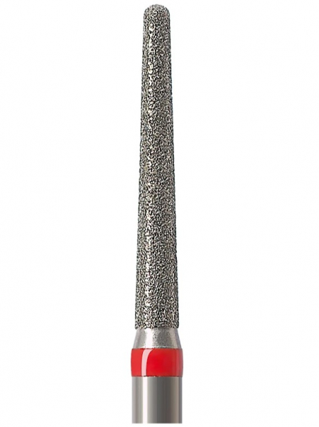 Алмазный бор Okodent 850 F (конус скругленный, красный, мелкая абразивность)