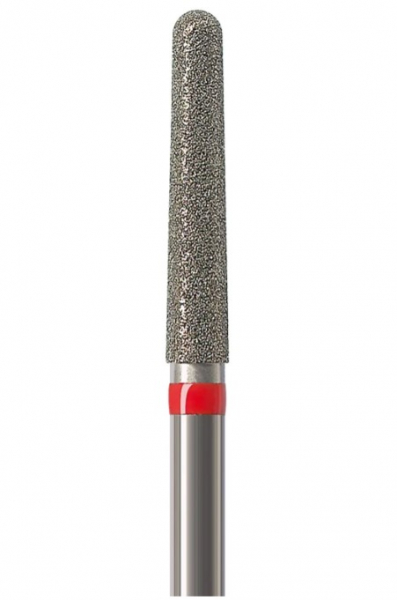 Алмазний бор Okodent 850 F (конус заокруглений, червоний, дрібна абразивність)
