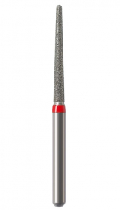 Алмазний бор Okodent 850L F (конус заокруглений, червоний, дрібна абразивність)