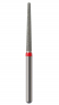Алмазный бор Okodent 850L F (конус заокругленный, красный, мелкая абразивность)