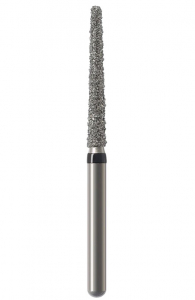Алмазний бор Okodent 850L SC (закруглений конус, чорний, супер-груба абразивність)