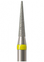 Алмазный бор Okodent 852.012 SF (пика, желтый, экстра-мелкая абразивность)