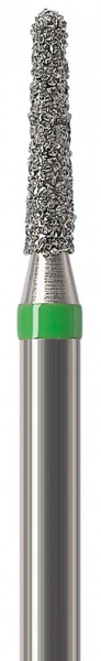 Алмазний бор Okodent 855 C (закруглений конус, зелений, груба абразивність)