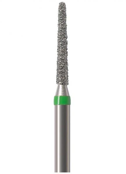Алмазний бор Okodent 856 C (закруглений конус, зелений, груба абразивність)
