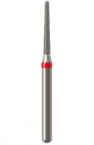 Алмазний бор Okodent 856 F (конус заокруглений, червоний, дрібна абразивність)