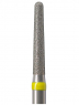 Алмазный бор Okodent 856 SF (конус заокругленный, желтый, экстра-мелкая абразивность)