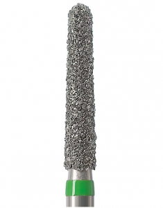 Алмазний бор Okodent 856L C (конус заокруглений, зелений, груба абразивність)