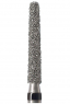 Алмазный бор Okodent 856L SC (конус заокругленный, черный, супер-грубая абразивность)
