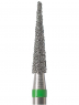 Алмазный бор Okodent 858 C (конус острый, зеленый, грубая абразивность)