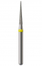 Алмазный бор Okodent 858 SF (конус острый, желтый, экстра-мелкая абразивность)